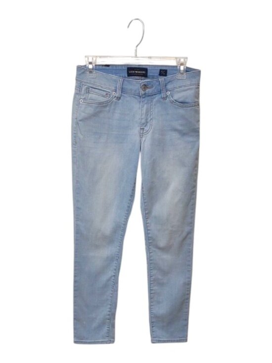 Lucky Brand Denim - Lucky Brand Lolita Ankle Crop Curvy Stretch Distressed Light Blue Jeans